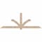Ekena Millwork Redmond Smooth Timber Gable Bracket, Douglas Fir, 108"W x 40"H x 5 1/2"D x 5 1/2"F, 9/12 Pitch GBW108X40X0606RED00SDF - alternate 1